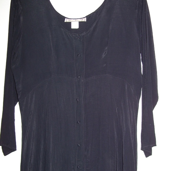 VTG NC 17 Danielle Karen Asymmetrical Black Dress - Picture 8 of 8